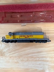 N Scale Locomotive; #8017, Union Pacific, SD40-2, In Box