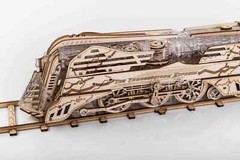 Mechanical Veter Models wooden plastic puzzle Thunderstorm Express Train +Tender