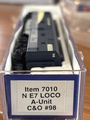 Life Like Trains Item 7010 N E7 Locomotive A Unit #98