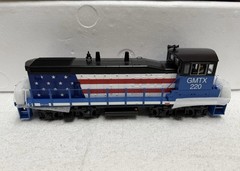 MTH (RAILKING SCALE) GMTX #220 MP15DC SWITCHER DIESEL PS3! 30-21011-1 USA FLAG