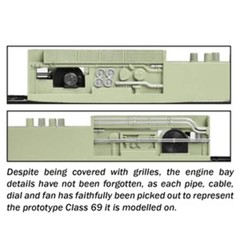 Bachmann 35-780SFX OO Gauge Class 69 69005 ‘Eastleigh’ BR Green (Late) DCC SOUND