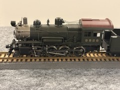 Sunset Models Prestige Series Brass PRR 2-8-0 H-6sa Loco 9828 Full Paint