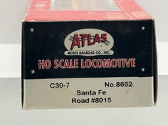 Atlas HO Scale ATSF Santa Fe GE C30-7 Diesel Locomotive #8033 8603 DCC Ready