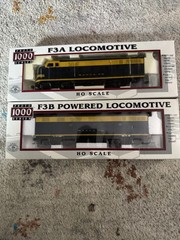 Proto 1000 HO Scale ATSF Santa Fe F3A & Powered F3B A-B Set NIB