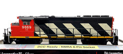 HO ATLAS 10000716 SILVER GP40-2(W) CANADIAN NATIONAL CN 9669 DCC INSTALLED