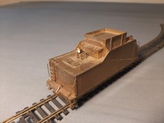 HO Brass United Models PFM Baldwin Coal to Oil Tender 29′ 8000 gallon Atlas