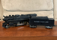 Marx Rail Road Locomotive #666 & Southern Pacific Lines Coal Car