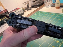 Nice Stewart Jersey Central RR Baldwin S-12 Loco HO Runs, no box, no couplers