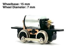 N/HOn30/HOe/009 Gauge 0-4-0 Rod-Driven Locomotive Power Drive Chassis 15mm/7mm