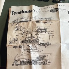HO 1/87 Vintage Tenshodo New York Central BRASS 4-6-4 Hudson Loco & Tender-AS IS