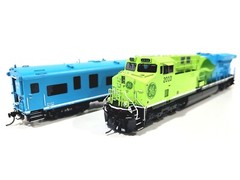 Overland OMI Ajin GE ES44AC Hybrid Evolution Test Car Set #AJ-2010-1 HO Brass