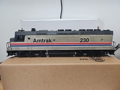 Williams AMTRAK FP-45 A-A WITH HORN WAL # 230 Light UP, Non Powered.