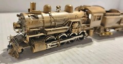 Pacific Fast Mail HO Scale Brass Union Pacific 2-8-0 Steam Loco Undecorated