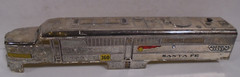 VINTAGE AMERICAN FLYER S GAUGE BODY SHELL FOR CHROME #360 SANTA FE PA DIESEL