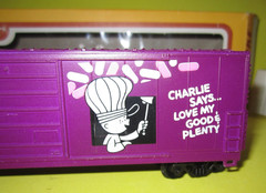 Life Like Good N Plenty 50′ Box Car HO Scale Train Billboard Ad Charle Says