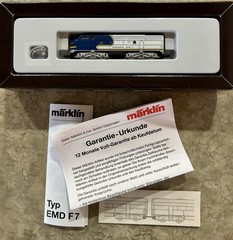 Marklin 88601 Z Scale Blue Santa Fe F7 Diesel