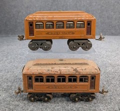 Lionel O Gauge Pre-war #603 Pullman Cars Train Orange