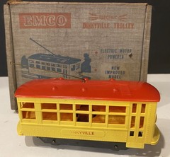 Vintage EMCO O-500 Dinkyville Trolley O Scale Electric Streetcar TESTED W/ Box