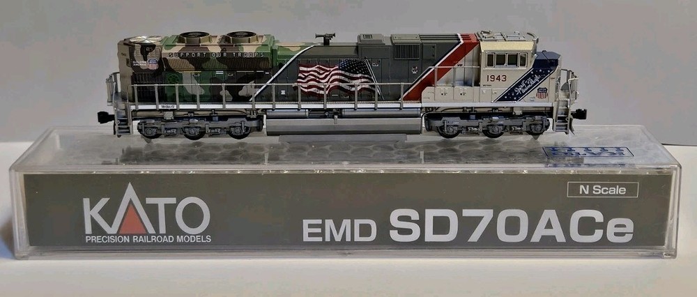 Union Pacific SD70ACe 1943 “The Spirit” Kato N Scale 176-1943 Standard DC