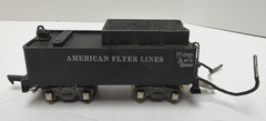 VINTAGE AMERICAN FLYER LINES S-GAUGE DIE-CAST NICKEL PLATE ROAD LIGHTED TENDER