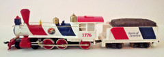VTG TYCO HO SPIRIT OF AMERICA #247 1776 STEAM ENGINE/COAL CAR W/BOX UNTESTED