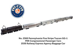 Pennsylvania railroad GGI original Lionel Locomotive 6pc. 2360-congressional set