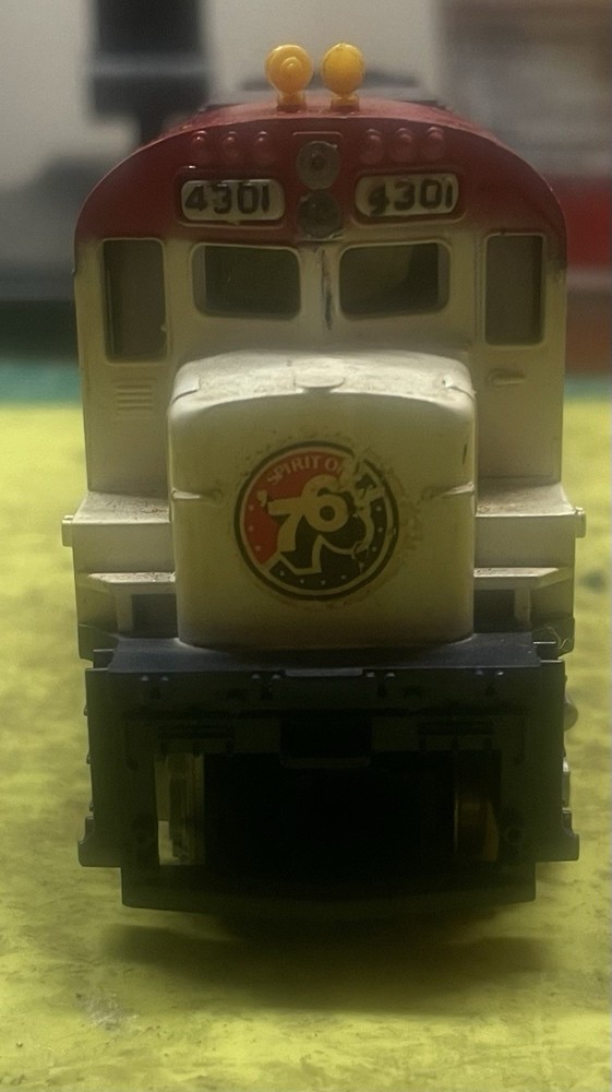 Mantua Tyco Alco C430 #4301 Spirit Of 76 Locomotive Engine Serviced Lot A92
