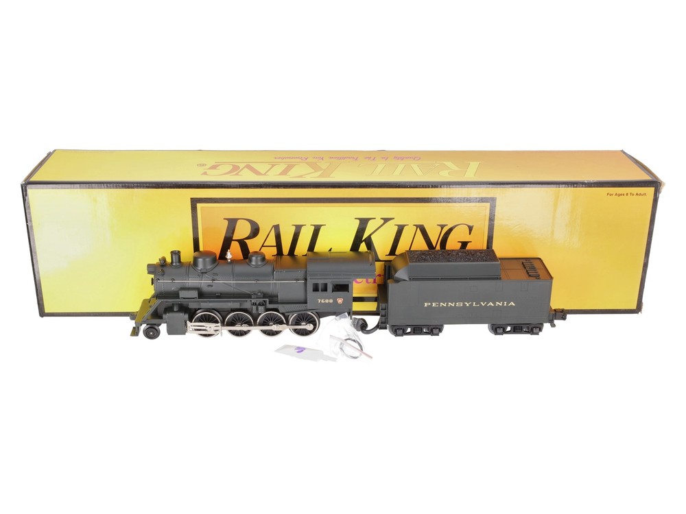 MTH 30-1159-1 O Pennsylvania 2-8-0 Steam Locomotive & Tender w/PS2 #7688 LN/Box