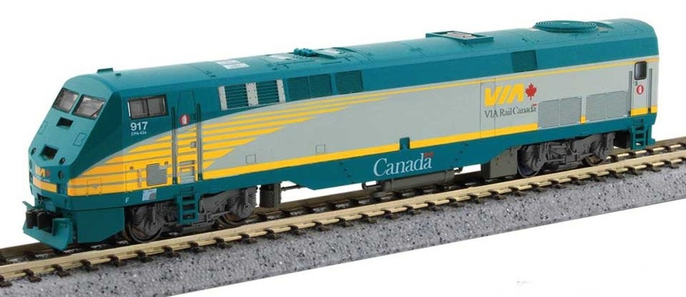 Kato N GE P42 Genesis Via Rail Canada VIA #917 DC LED 1766043