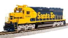 BROADWAY LIMITED 4283 HO EMD SD45 ATSF #5398 Yellow Bonnet Paragon4 Sound/DCC