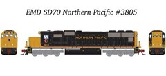 N Scale Athearn 7330 EMD SD70 Northern Pacific #3805 Diesel Engine Locomotive