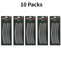 KATO 2-230 HO Unitrack 26-3/8″ R670 22.5 Curve Track 10 Packs 40pcs New