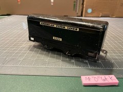American Flyer O Scale Train PREWAR 1121 BLACK TENDER from BLUE STREAK LINE LotK