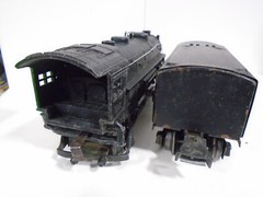 1938-42 VINTAGE LIONEL #224E O GAUGE 2-6-2 LOCO & WHISTLING TENDER TESTED