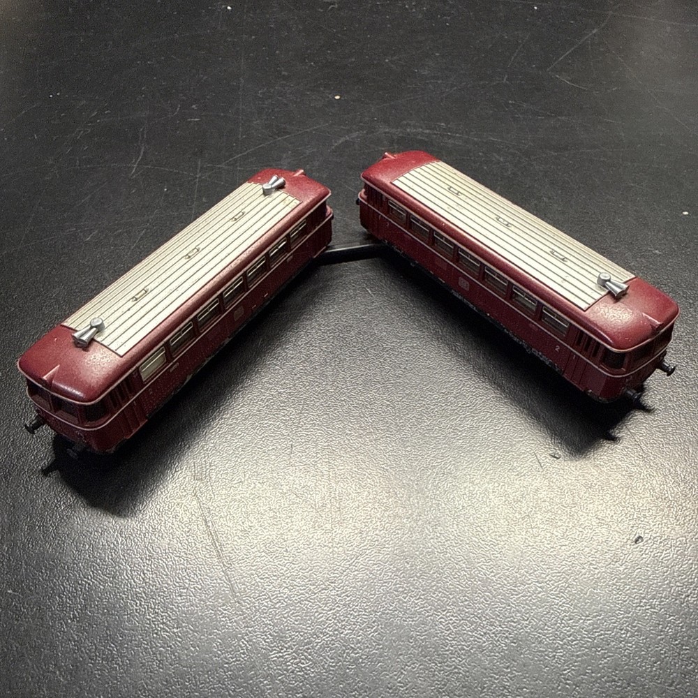Mini Trix Passenger Car European Tram 1 powered 1 unpowered 98278 West Ger N Ga