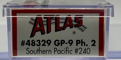N Scale Atlas 48329 Southern Pacific GP-9 Ph. 2 Diesel Locomotive SP #240