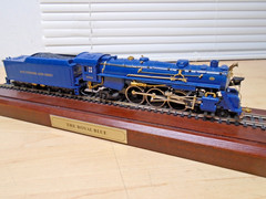 Franklin Mint-Mantua HO B&O Royal Blue Loco 4-6-2 & 12 Whl Tnder Runs+Brass Trim