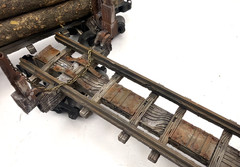 O gauge Custom Designed & Painted, Skeleton Cars with logs . Price Per Car