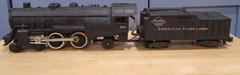 AMERICAN FLYER #303 S GAUGE READING LINES 4-4-2 ATLANTIC WITH SMOKE SERVICED