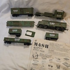 VTG Bachmann MASH 4077th Supply Train HO Scale Set Engine Cars Green Camo Manual