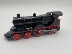 Black/Red 4-4-0 Steam Locomotive Model Train Engine Ready to Go Plastic