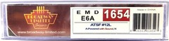 Broadway Limited 1654 N Santa Fe EMD E6A Dual Headlight Paragon2™ #12 DCC LN/Box