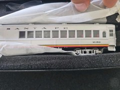 Backmann Spectrum #81410 HO EMC Gas Electric Santa Fe War Bonnet Locomotive. C8