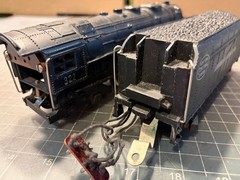American Flyer S Train 322 Hudson Locomotive Engine & Diecast Tender RUNS SMOKES