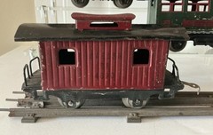 Vtg PreWar LIONEL Passenger 5 Car Train Set: Tender, 607,607,608, Caboose **tk