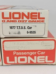 Lionel O Scale TTOS Special Passenger Cars Lot 4 Lighted Tested Box