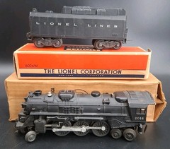 Lionel O27 Gauge #2016 Steam Locomotive and #6026W Tender w/Orig. Boxes