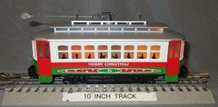 MTH 30-2583 Merry Christmas “Bump-N-Go” Trolley Car O/027 ga. wks w/ Lionel 2006
