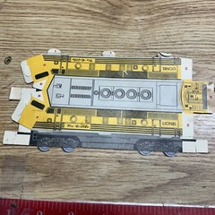 Lionel Rio Grande Diesel Locomotive Cardboard Cutout. Rare HTF