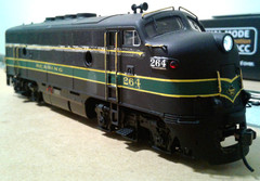 HO SCALE BROADWAY LIMITED BLI EMD F3 READING RAILROAD RDG #264 DCC & SOUND